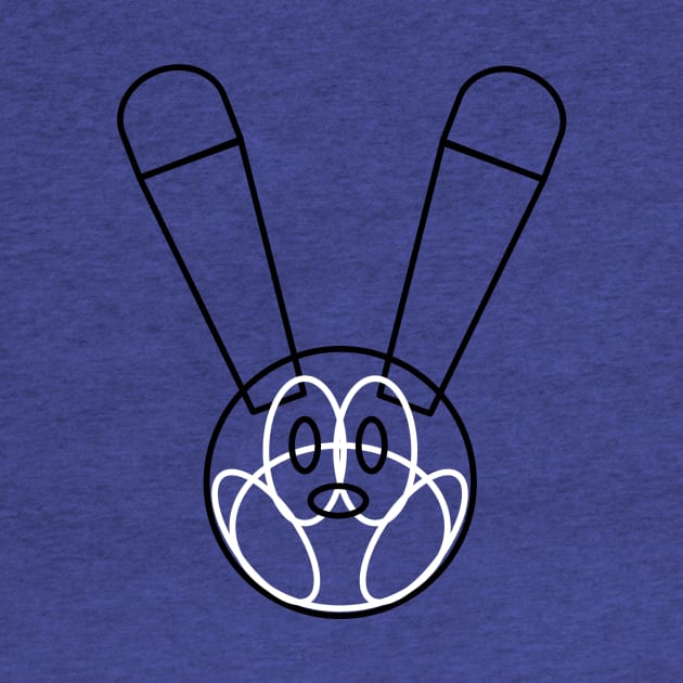 Minimal Line Rabbit by NoirPineapple